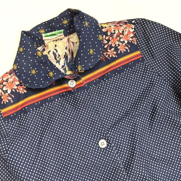 Vintage Pebble Creek Skirt Outfit Girls Size 2T Navy Floral - Picture 2 of 5